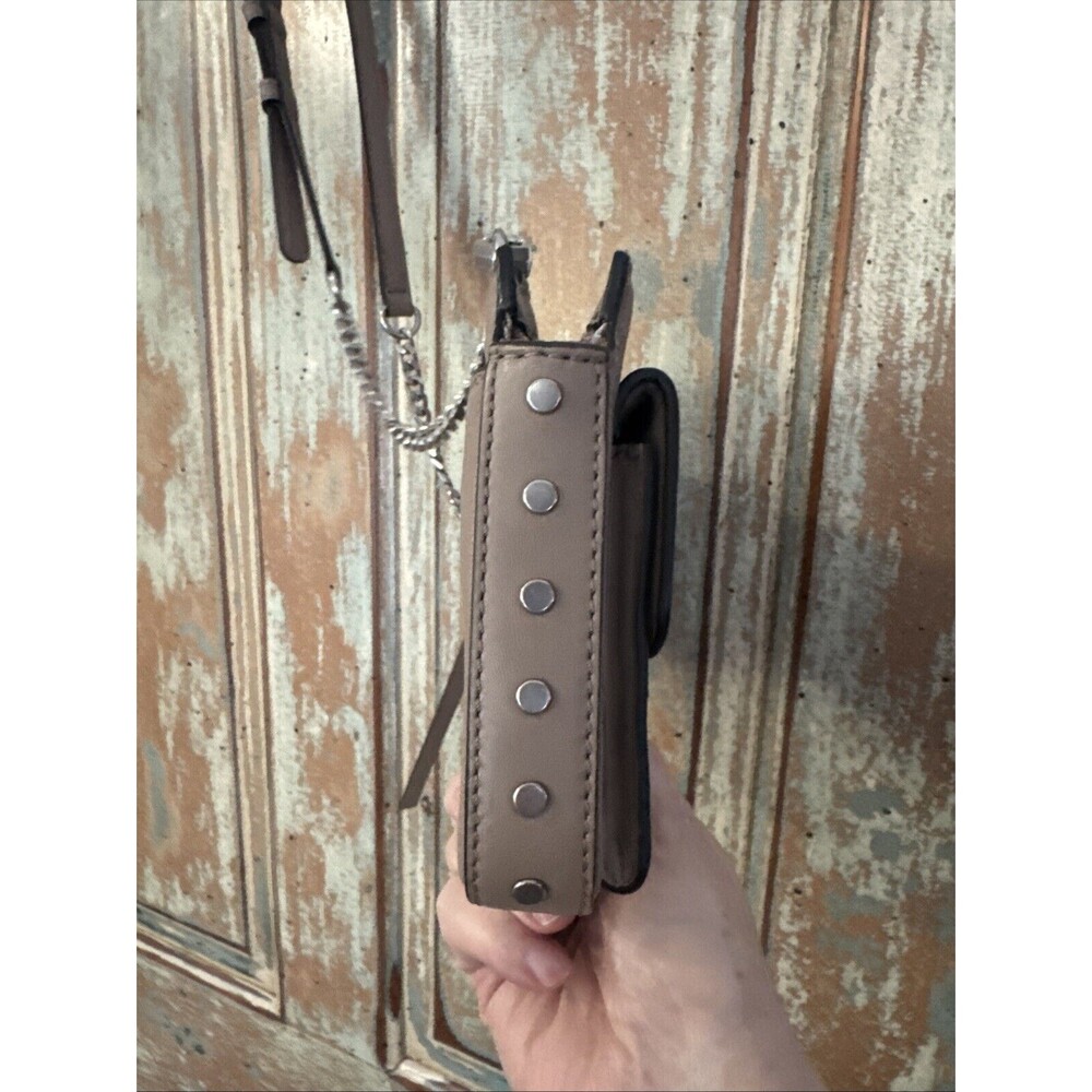 Rebecca Minkoff Bree Crossbody Bag Tan Leather - Picture 12 of 16